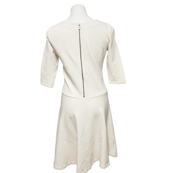 Hugo Orange by Hugo Boss 1/2 Sleeve Scoop Neck Depleat Dress - Picture 4 of 7